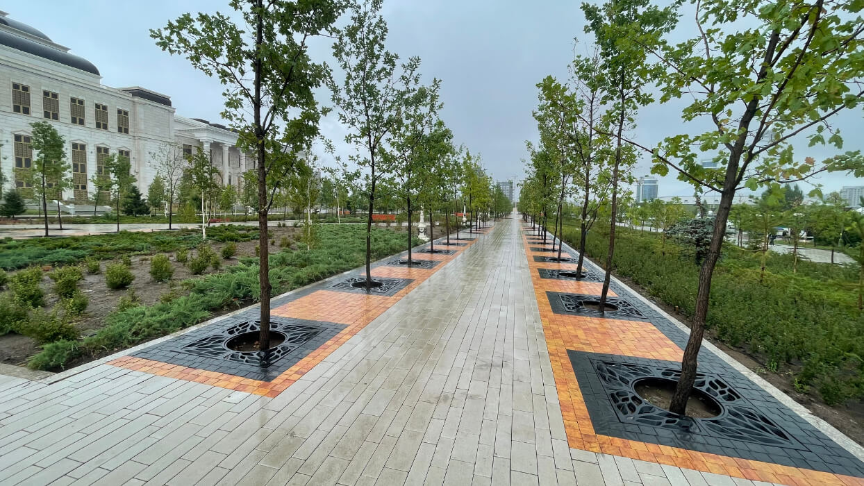 Приствольная решетка для дерева ZKING CRUST 1.2х1.2м Черная в Омске фото