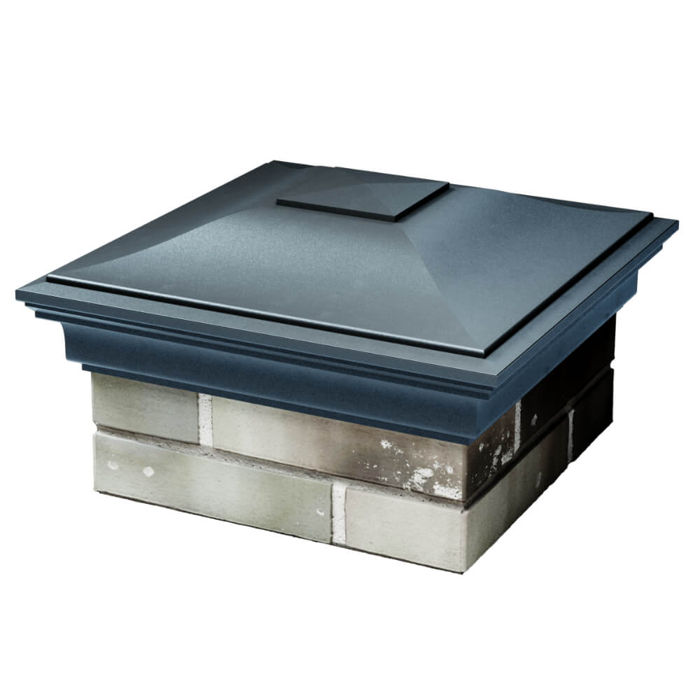 Колпак Zking Монблан Серый на столб 1.5х1.5 кирпича (385х385мм) в Омске фото