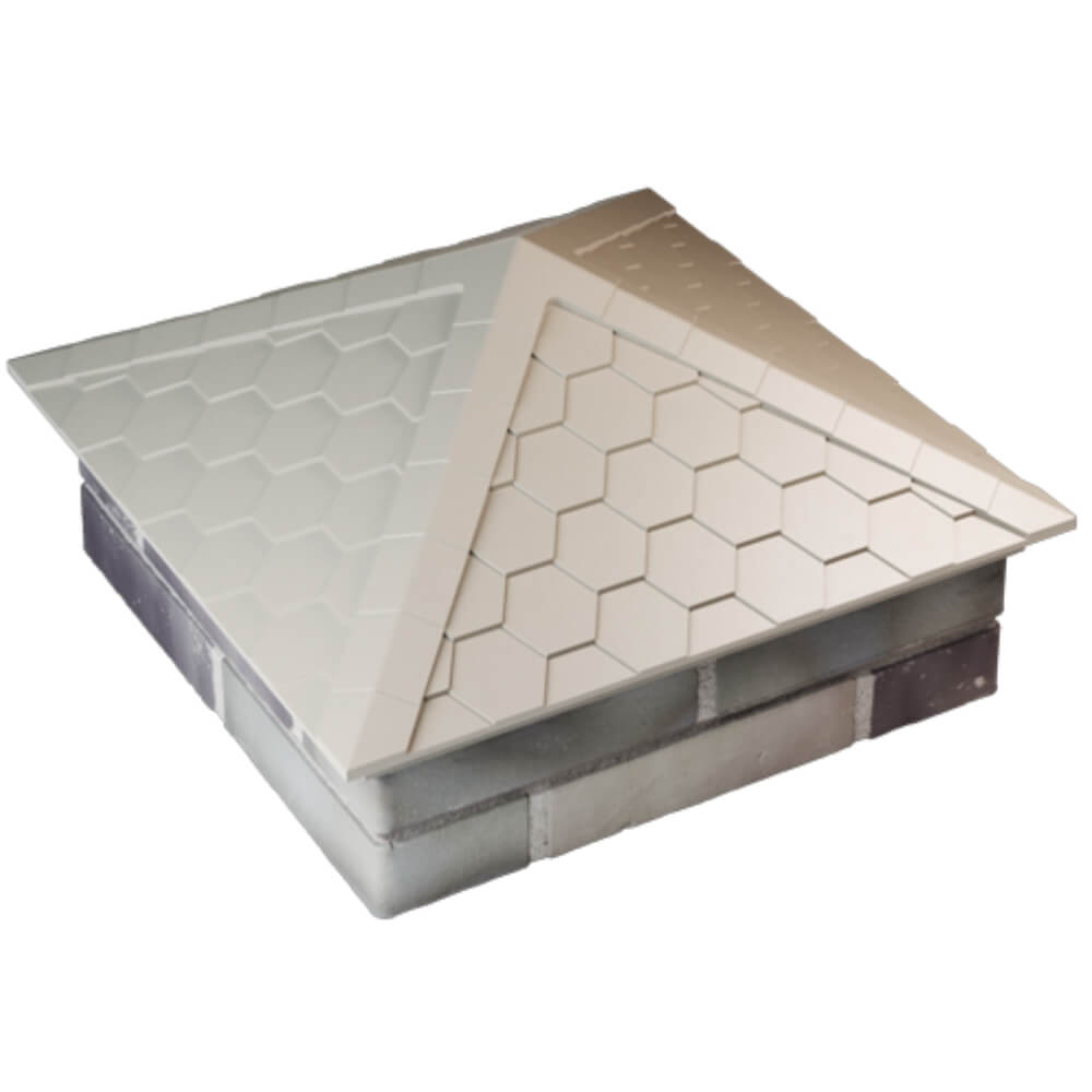 Колпак Zking Эверест Бежевый на столб 2х2 кирпича (535х535мм) Омск фото