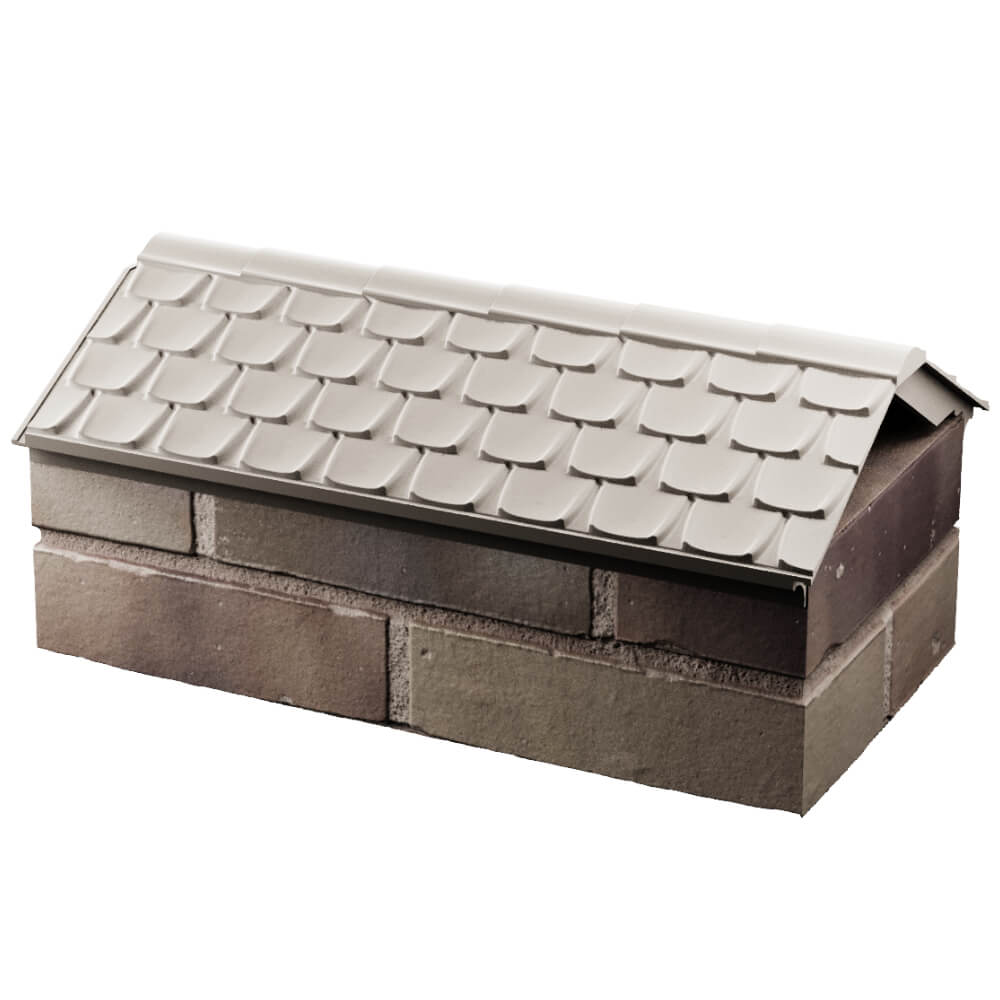 Парапет Zking Эльбрус Бежевый с посадкой на 1 кирпич (255мм) в Омске фото