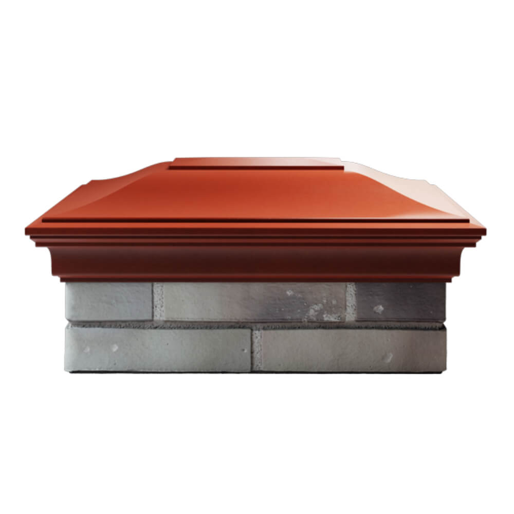 Колпак Zking Монблан Красный на столб 2х1.5 кирпича (515х385мм) в Омске фото