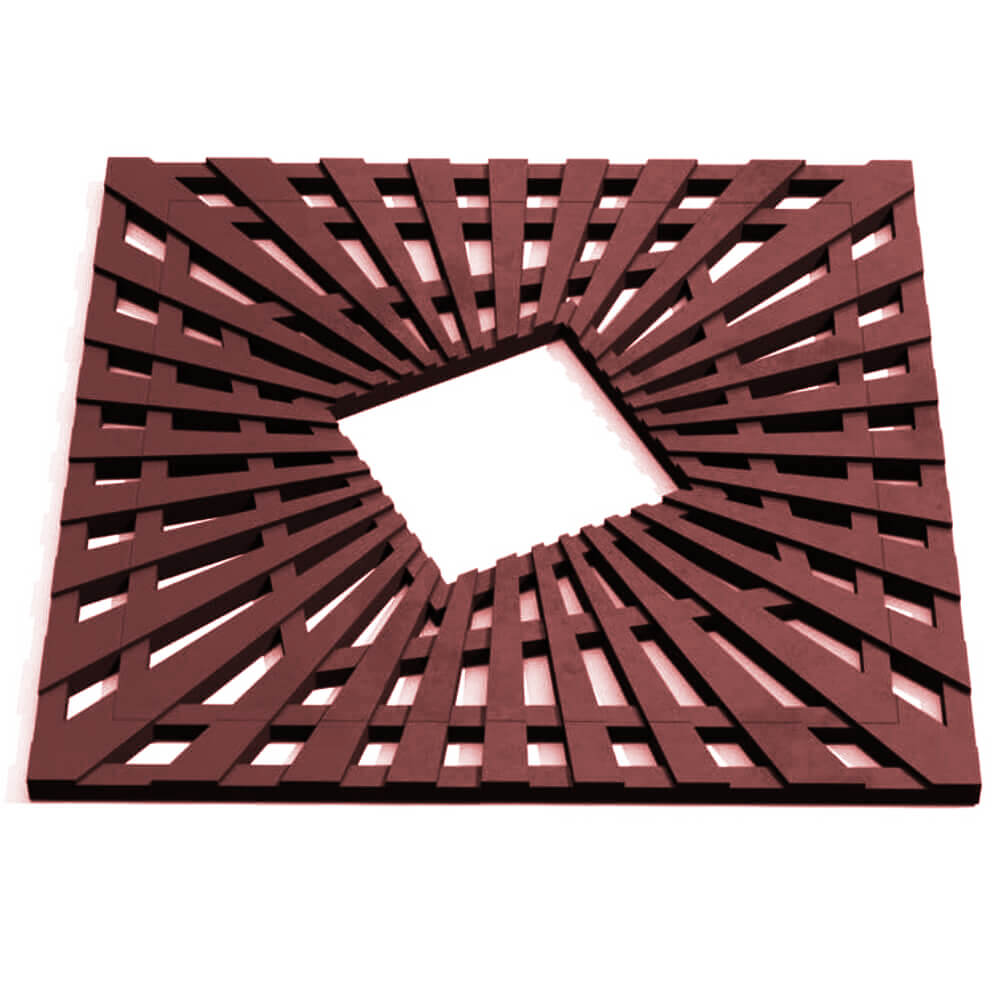 Приствольная решетка для дерева ZKING ATMOSPHERE 1.2х1.2м Коричневая Омск фото