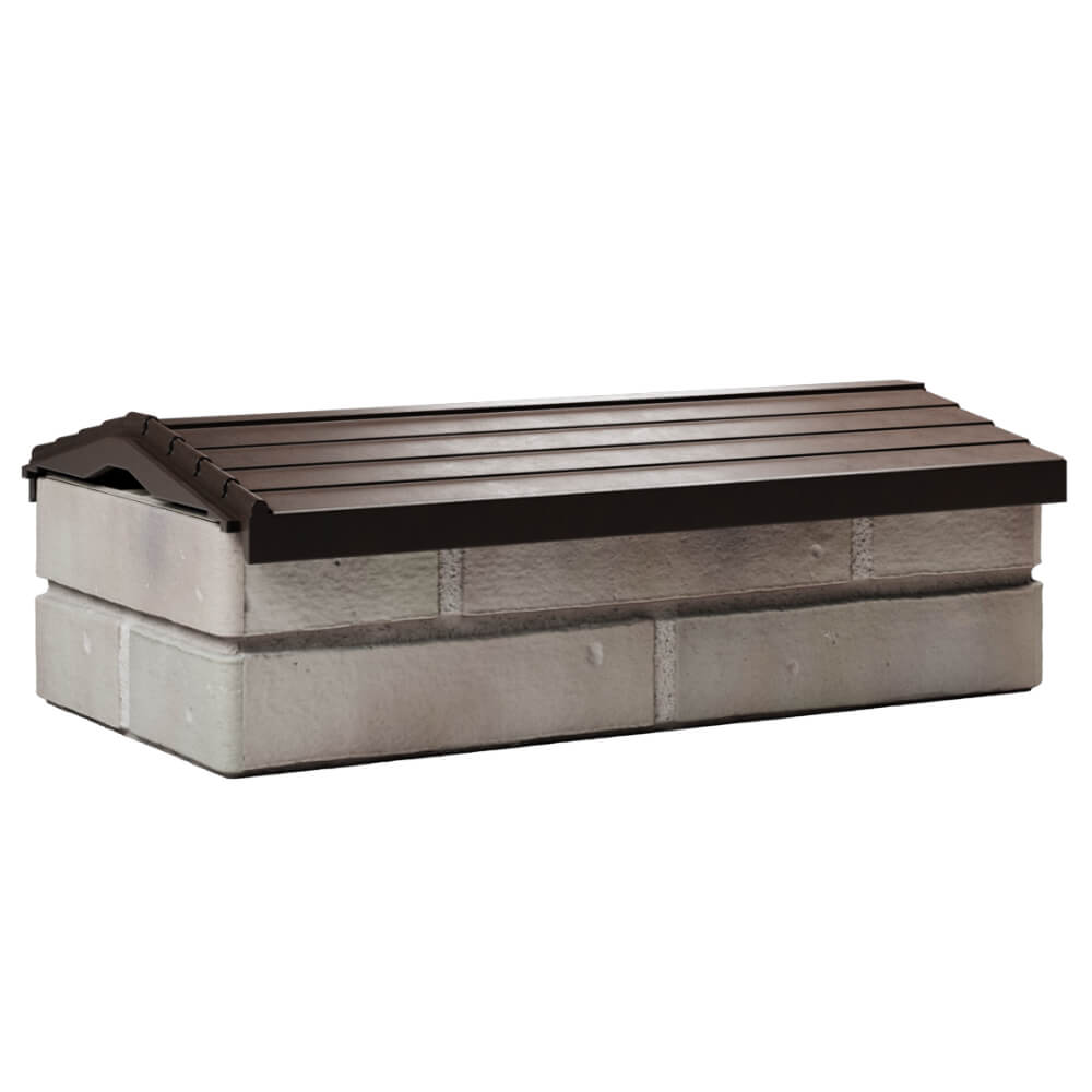 Парапет Zking Бона ХайТек Коричневый с посадкой на 1 кирпич (200/225/255мм) Омск фото