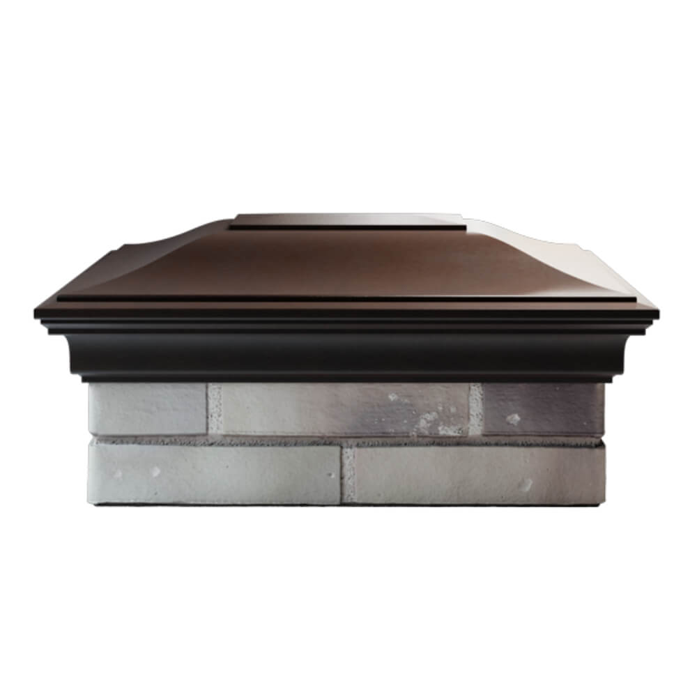 Колпак Zking Монблан Коричневый на столб 2х1.5 кирпича (515х385мм) в Омске фото