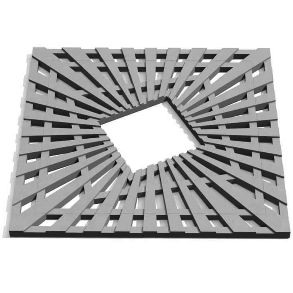 Приствольная решетка для дерева ZKING ATMOSPHERE 1.2х1.2м Серая Омск фото