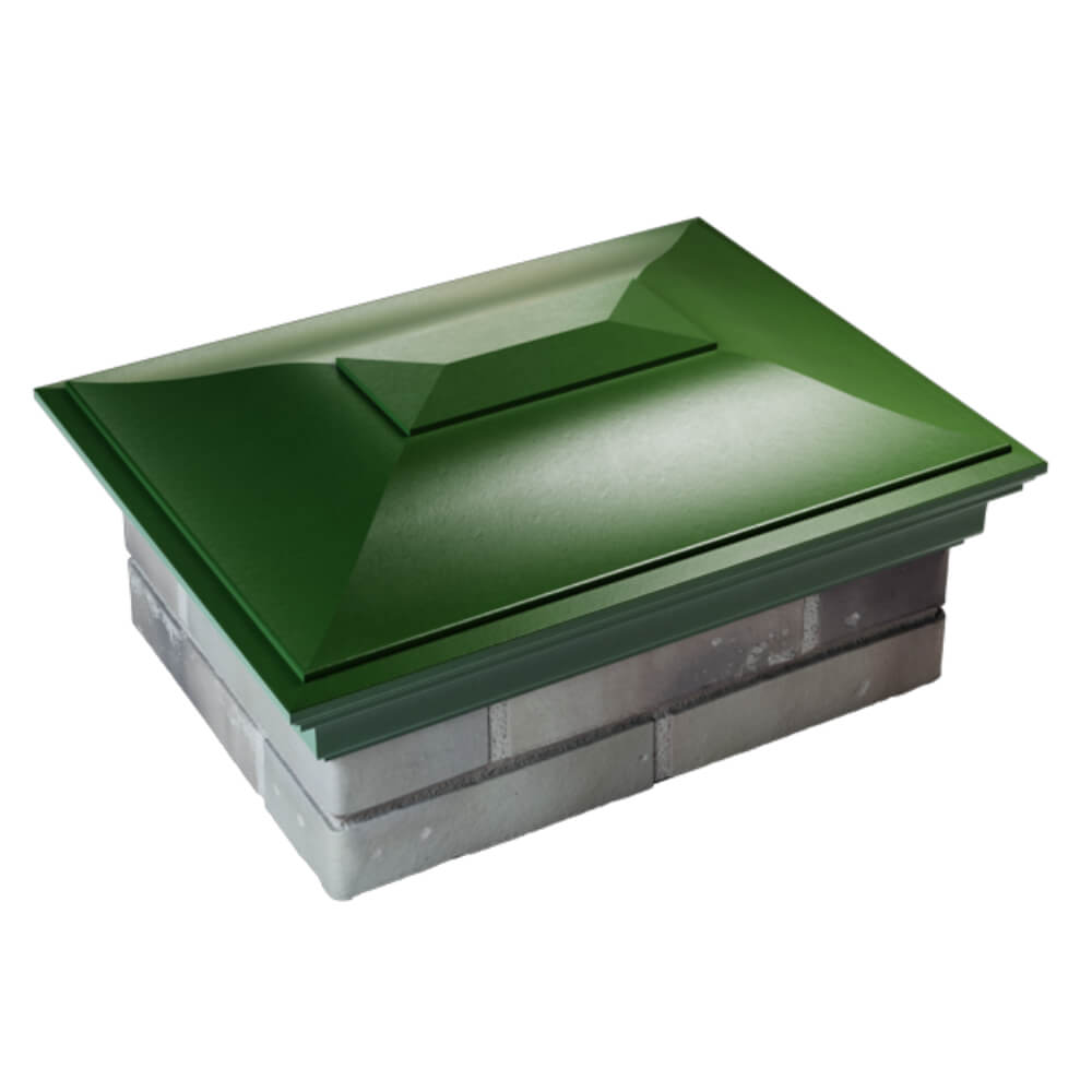 Колпак Zking Монблан Зеленый на столб 2х1.5 кирпича (515х385мм) Омск фото