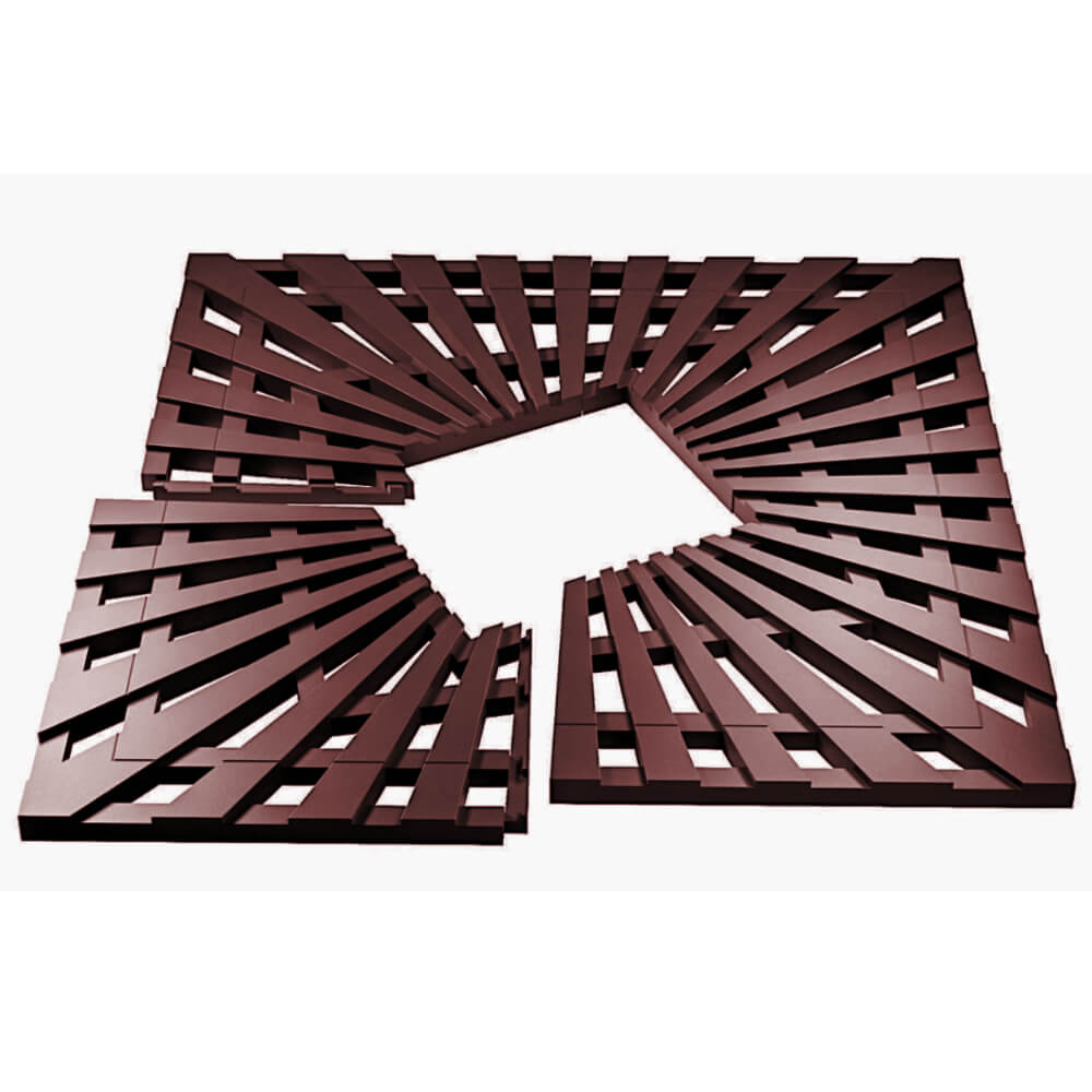 Приствольная решетка для дерева ZKING ATMOSPHERE 1.2х1.2м Коричневая в Омске фото