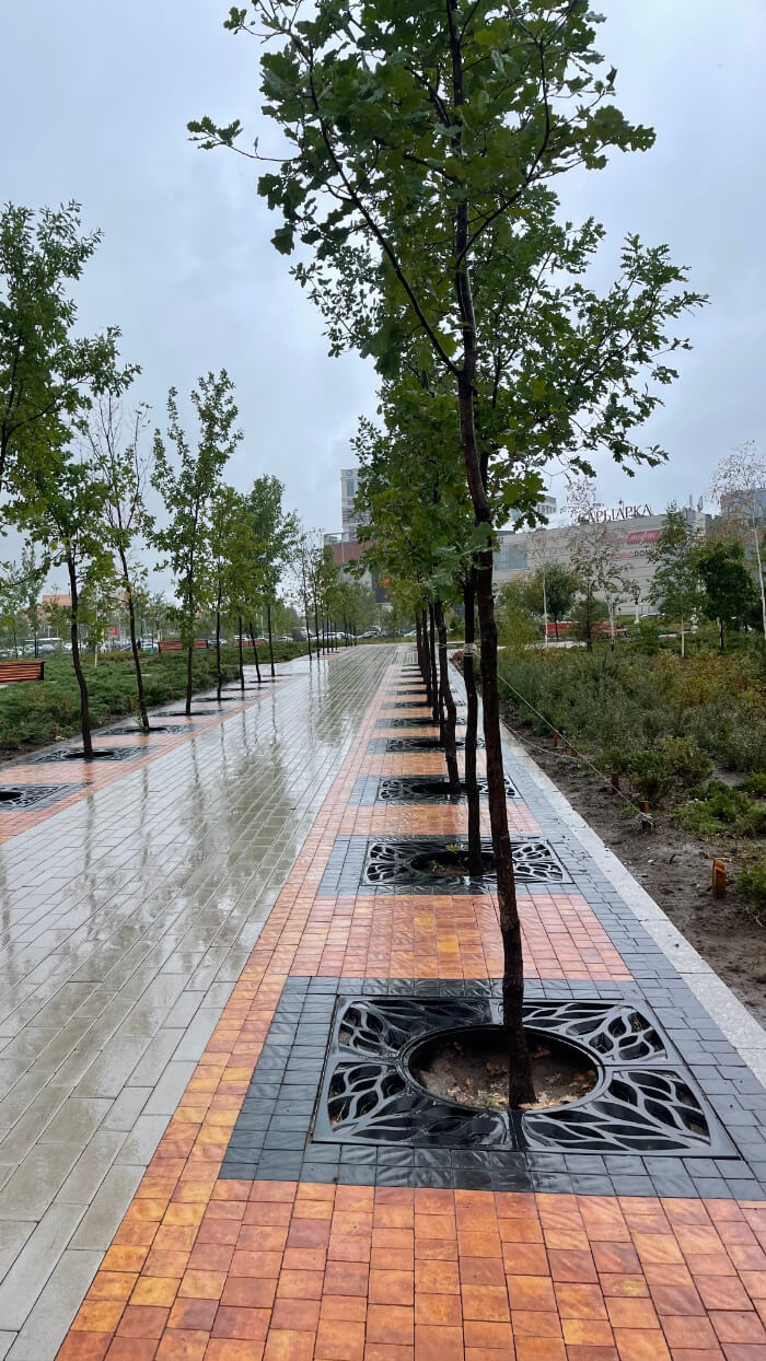 Приствольная решетка для дерева ZKING CRUST 1.2х1.2м Черная в Омске фото