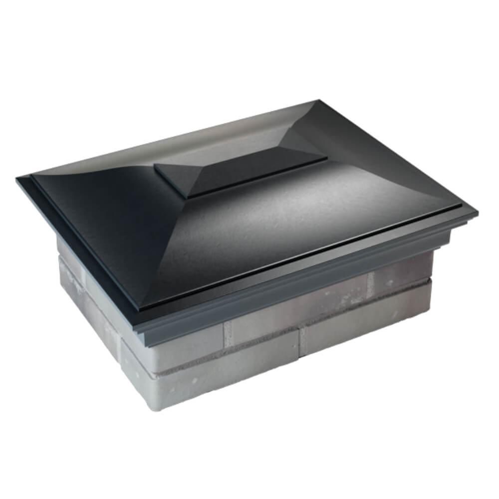 Колпак Zking Монблан Черный на столб 2х1.5 кирпича (515х385мм) Омск фото