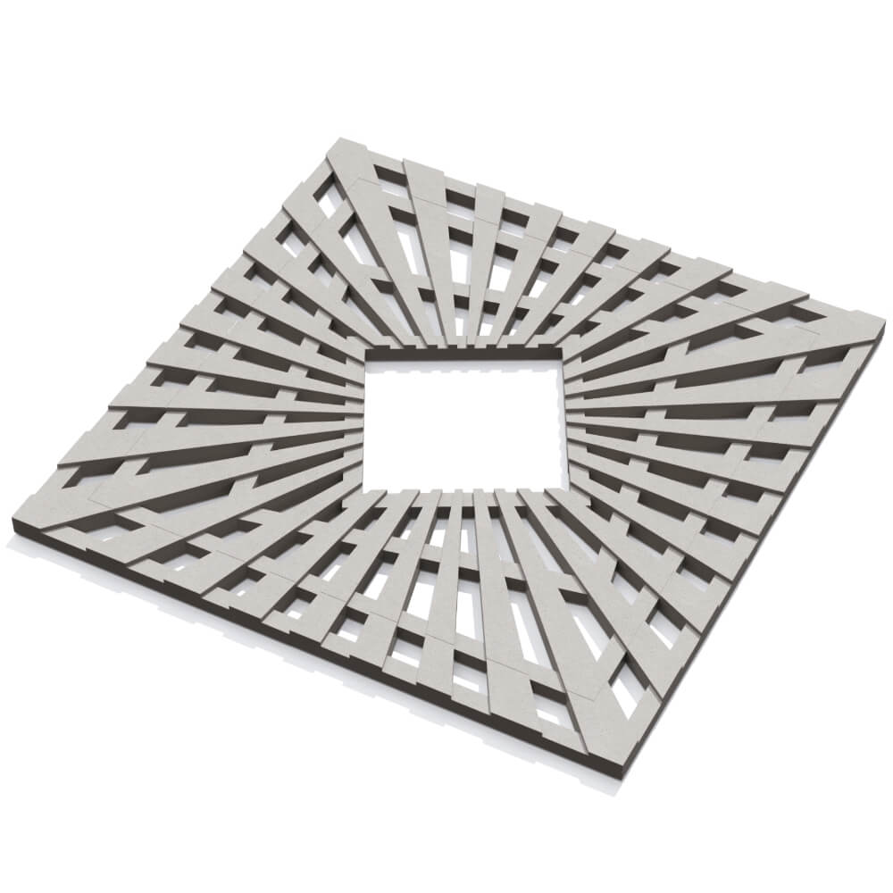 Приствольная решетка для дерева ZKING ATMOSPHERE 1.2х1.2м Бежевая в Омске фото