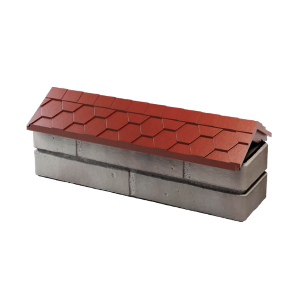 Парапет Zking Эверест Красный с посадкой на 0.5 кирпича (130мм) в Омске фото