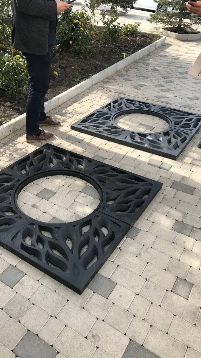 Приствольная решетка для дерева ZKING CRUST 1.2х1.2м Черная в Омске фото