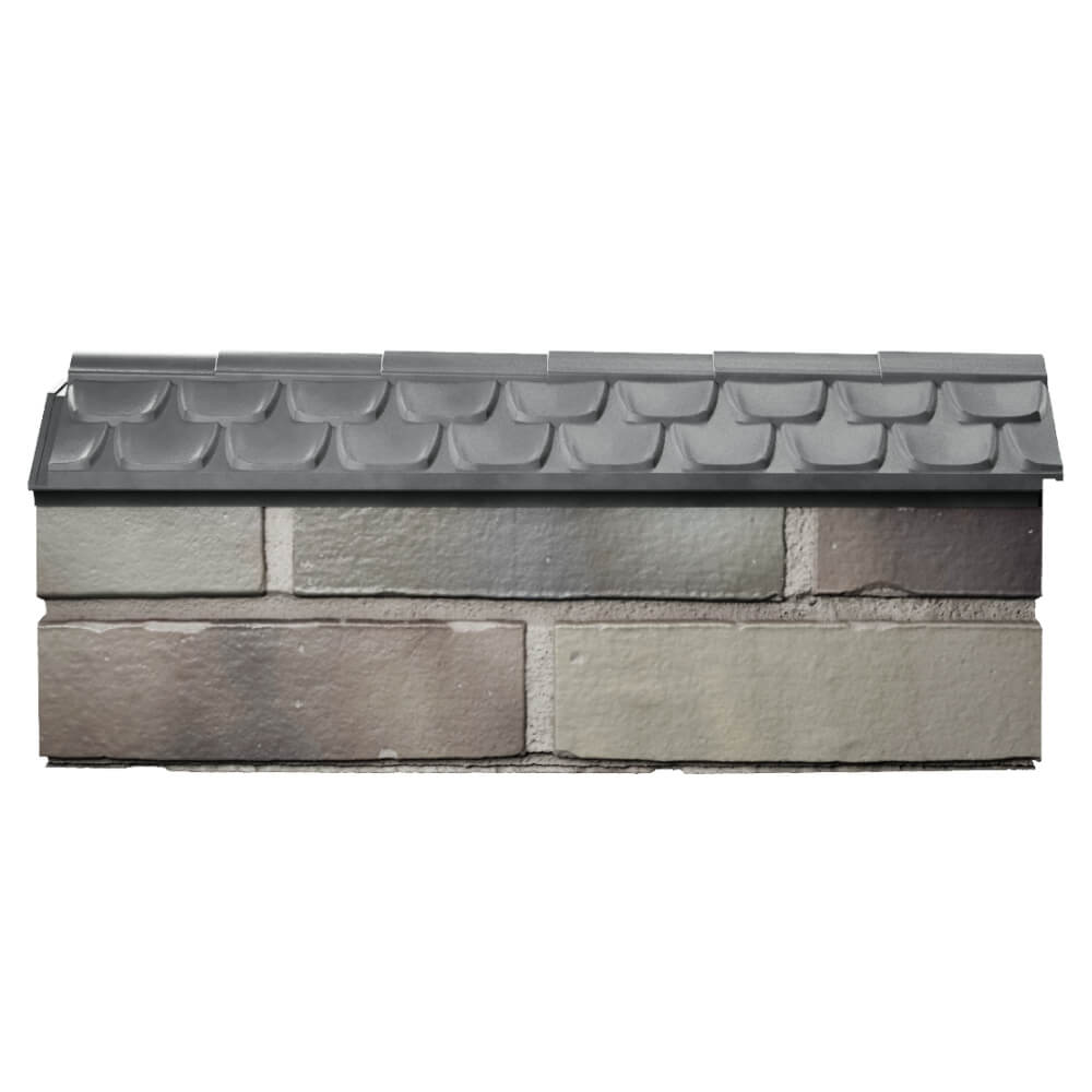 Парапет Zking Эльбрус Серый с посадкой на 0.5 кирпича (130мм) в Омске фото