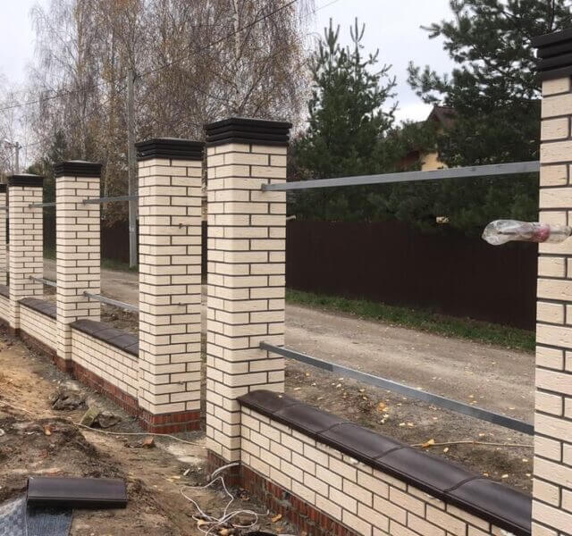 Колпак Zking Бона ХайТек Коричневый на столб 1.5х1.5 кирпича (385х385мм) в Омске фото