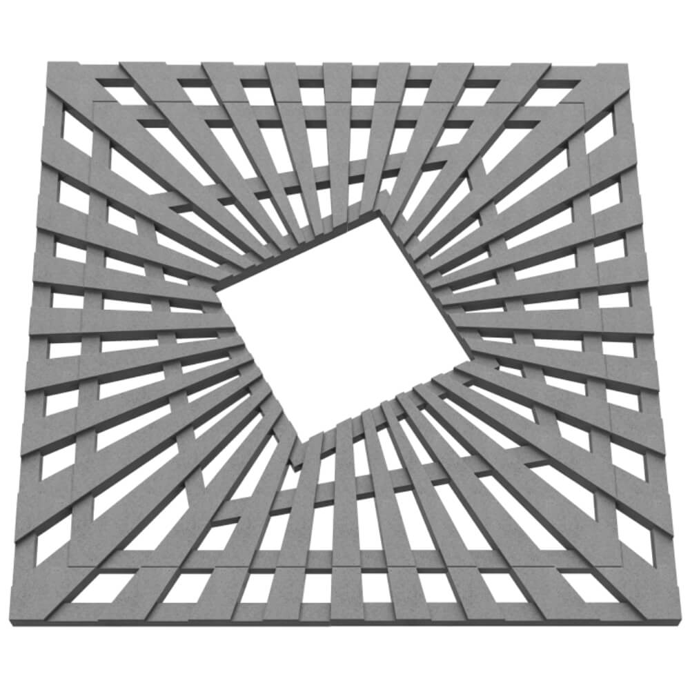 Приствольная решетка для дерева ZKING ATMOSPHERE 1.2х1.2м Серая в Омске фото