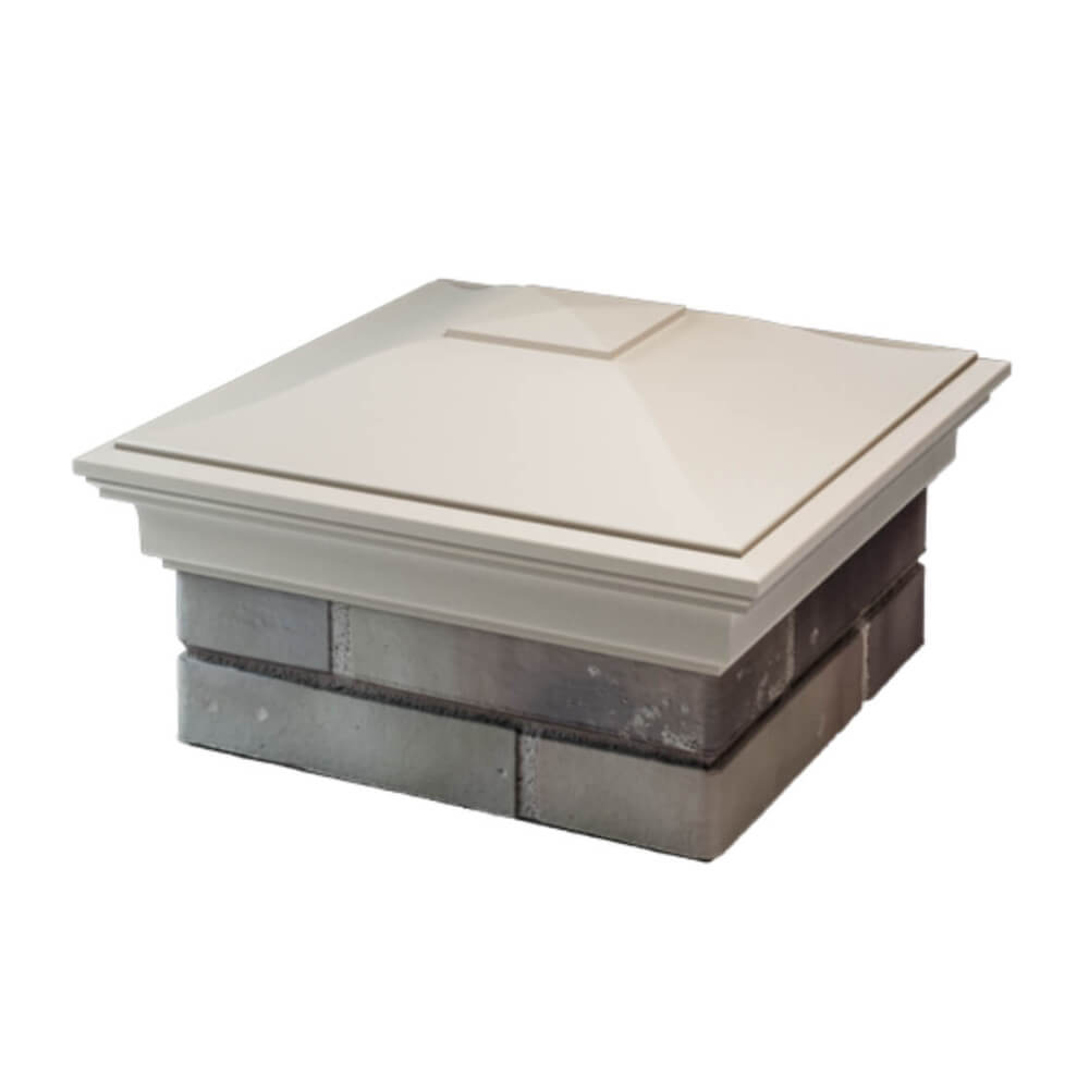 Колпак Zking Монблан Бежевый на столб 1.5х1.5 еврокирпича 0.7НФ (355х355мм) в Омске фото