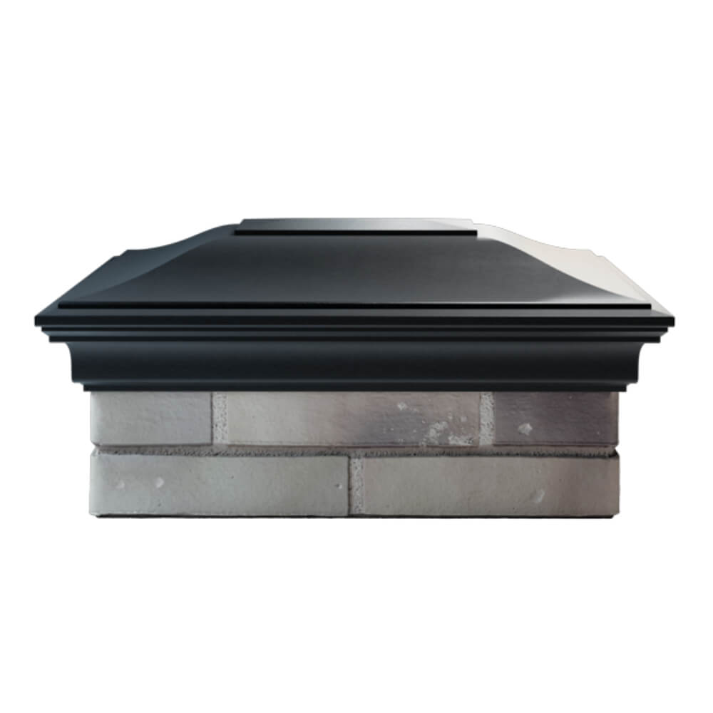 Колпак Zking Монблан Черный на столб 2х1.5 кирпича (515х385мм) в Омске фото