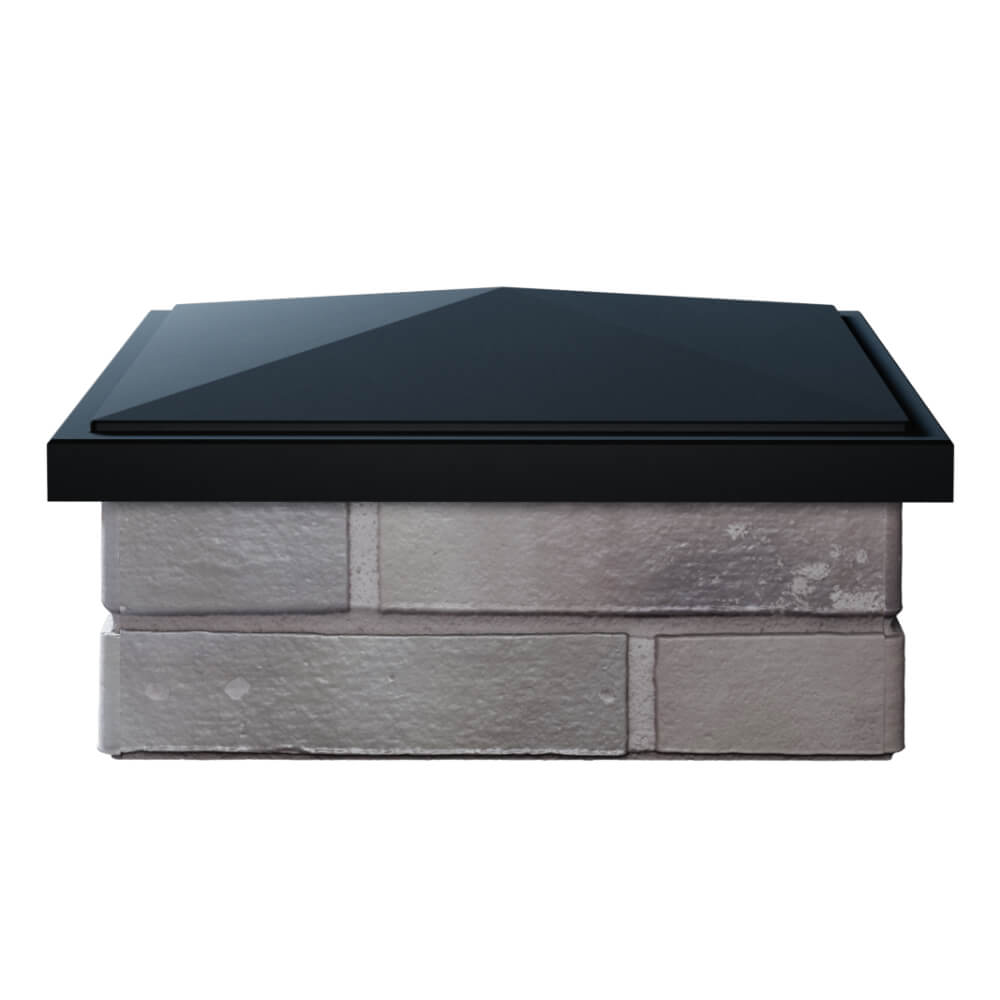 Колпак Zking БонаМоно Черный на столб 1.5х1.5 кирпича (385х385, 400х400мм) Омск фото