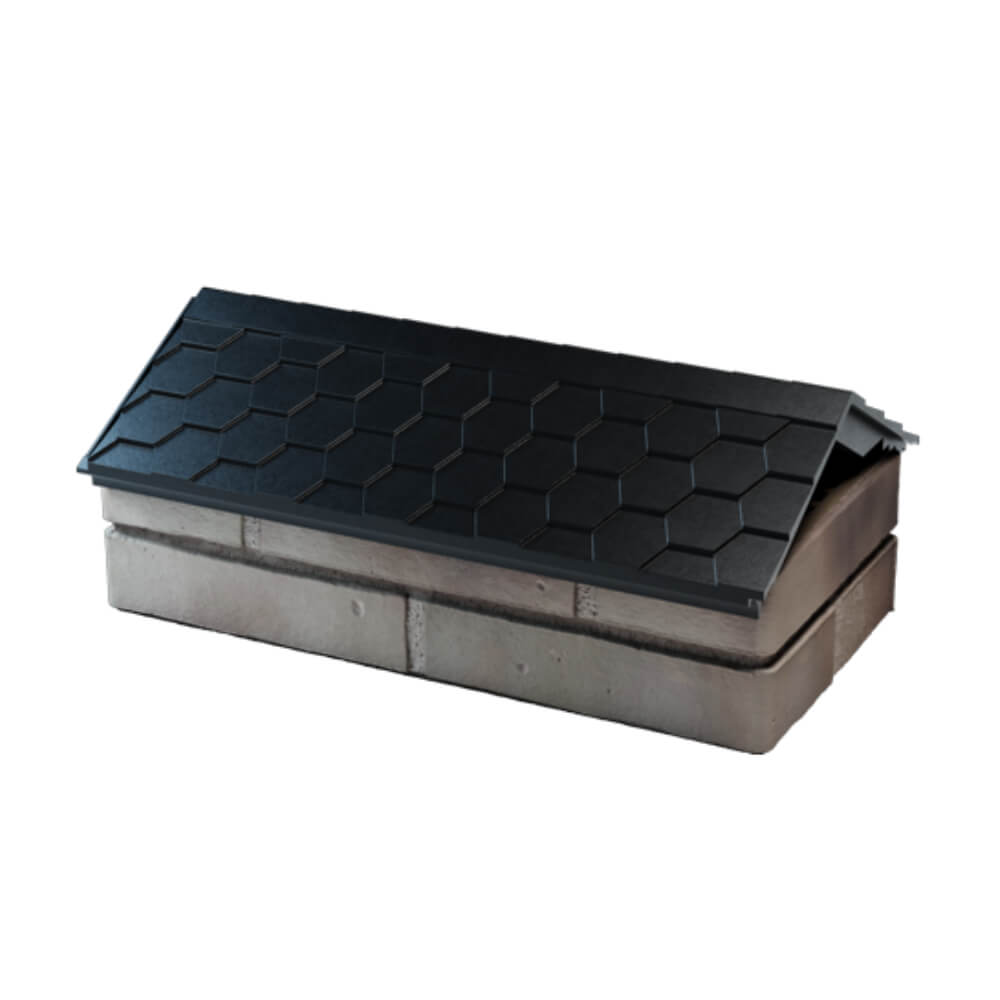 Парапет Zking Эверест Черный с посадкой на 1 кирпич (200/225/255мм) в Омске фото