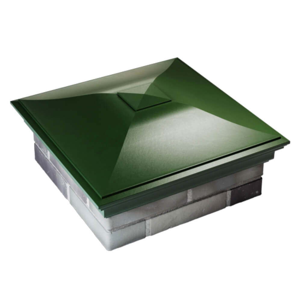 Колпак Zking Монблан Зеленый на столб 2х2 кирпича (515х515мм) Омск фото