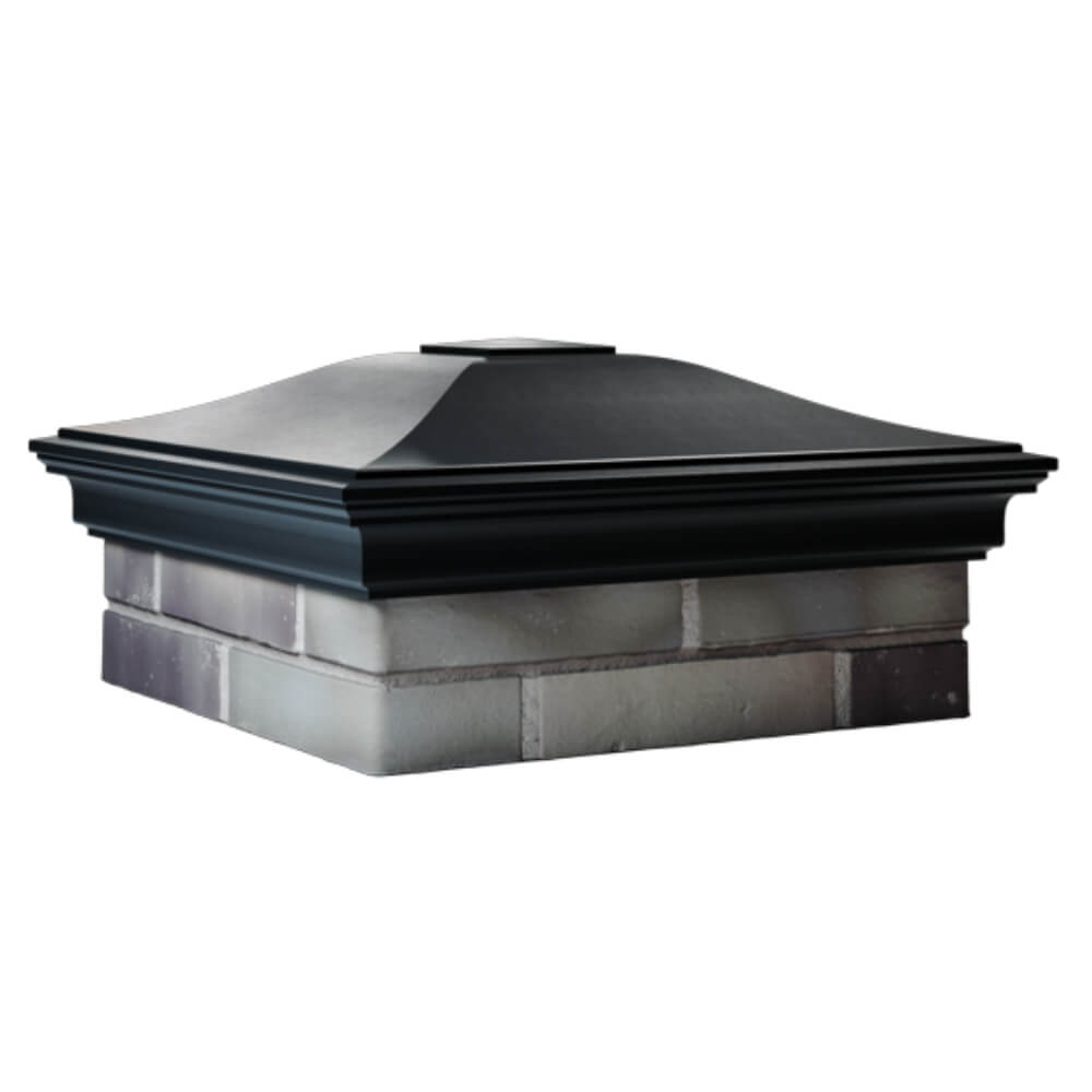 Колпак Zking Монблан Черный на столб 2х2 кирпича (515х515мм) в Омске фото