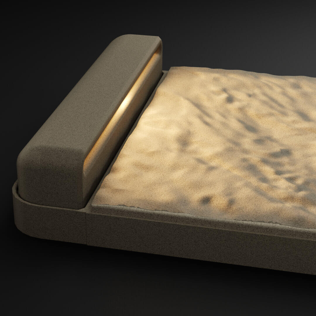 LED Светильник для шаговой плиты STONE Светлая Галька 330х75х98мм Омск фото