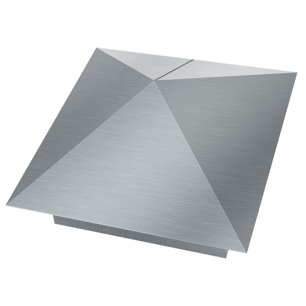 Колпак металлический 380х380мм оцинкованный заборный Омск фото