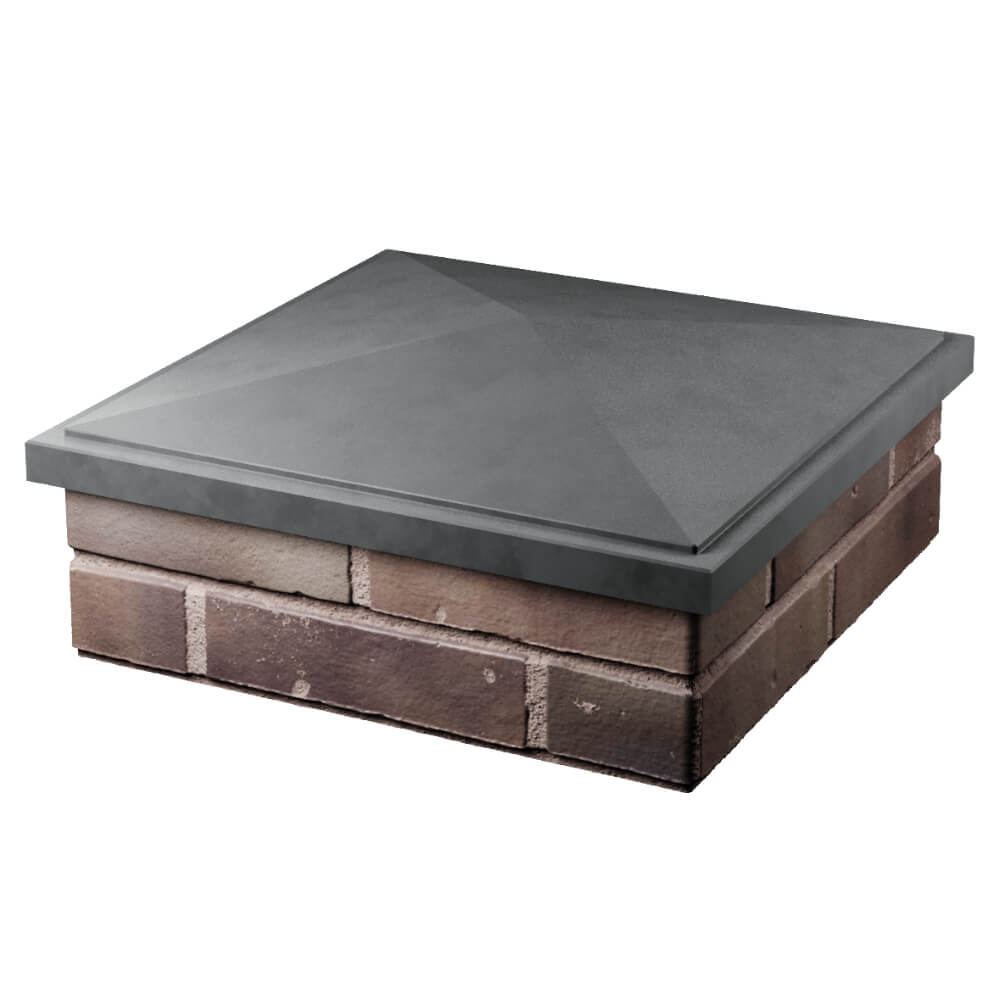 Колпак Zking БонаМоно Серый на столб 2х2 кирпича (515х515, 530х530мм) в Омске фото