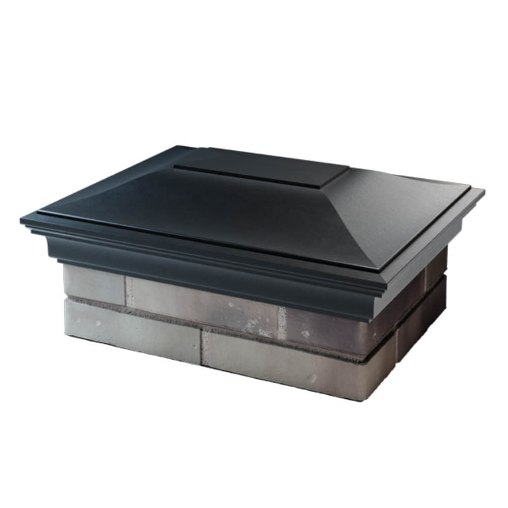 Колпак Zking Монблан Черный на столб 2х1.5 кирпича (515х385мм) в Омске фото