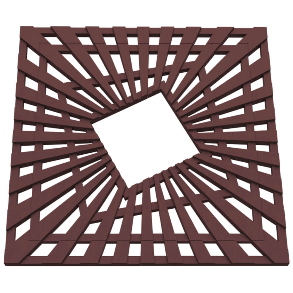 Приствольная решетка для дерева ZKING ATMOSPHERE 1.2х1.2м Коричневая в Омске фото