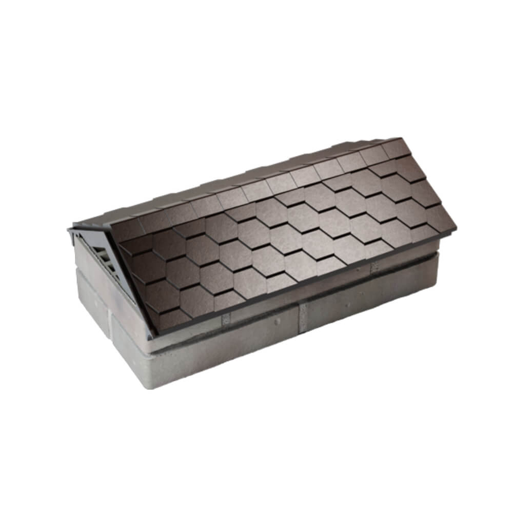 Парапет Zking Эверест Коричневый с посадкой на 1 кирпич (200/225/255мм) в Омске фото