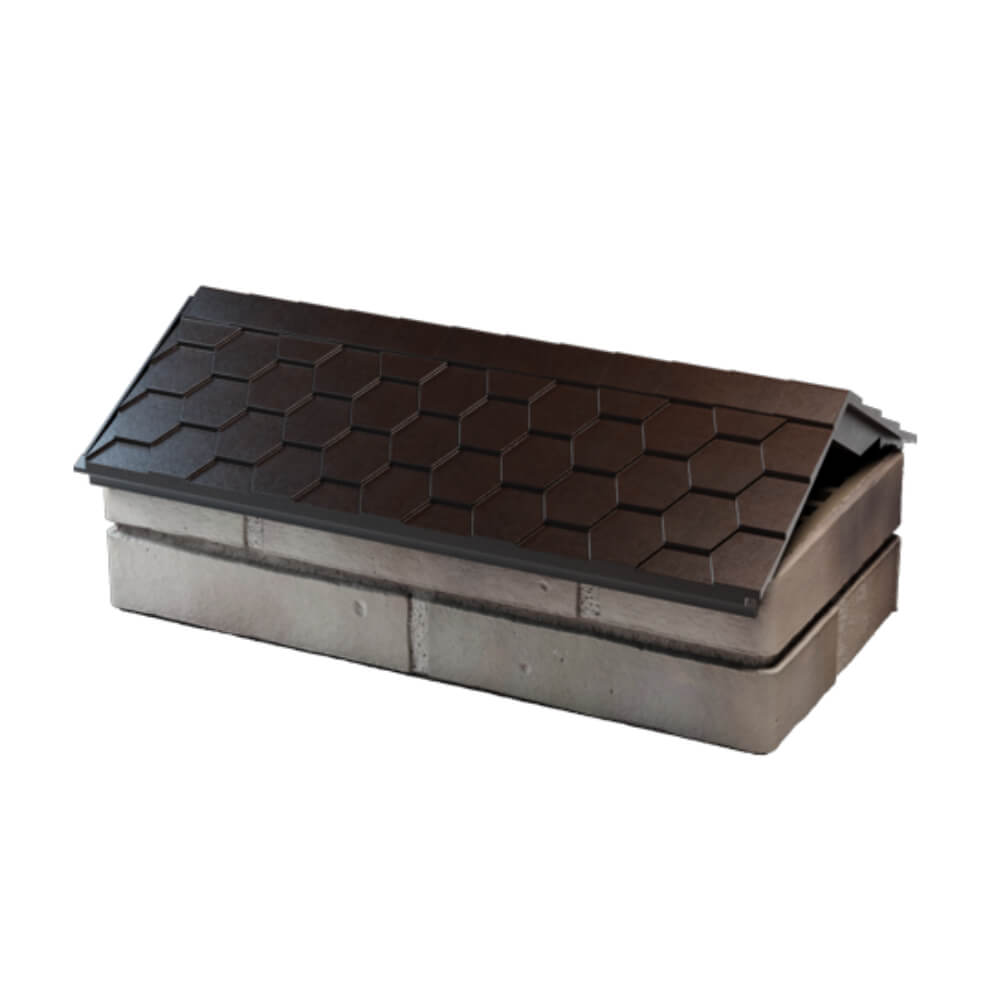 Парапет Zking Эверест Коричневый с посадкой на 1 кирпич (200/225/255мм) в Омске фото