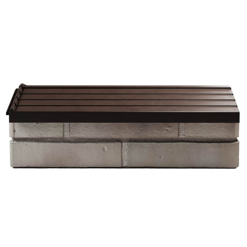 Парапет Zking Бона ХайТек Коричневый с посадкой на 1 кирпич (200/225/255мм) в Омске фото