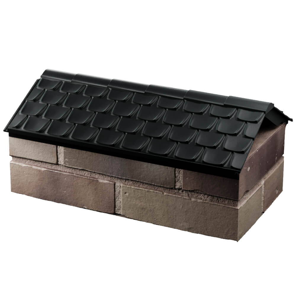 Парапет Zking Эльбрус Черный с посадкой на 1 кирпич (255мм) в Омске фото