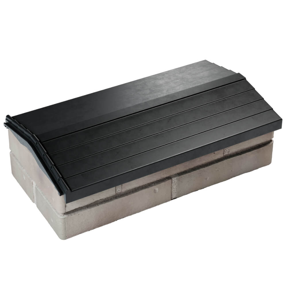 Парапет Zking Бона ХайТек Черный с посадкой на 1 кирпич (200/225/255мм) в Омске фото