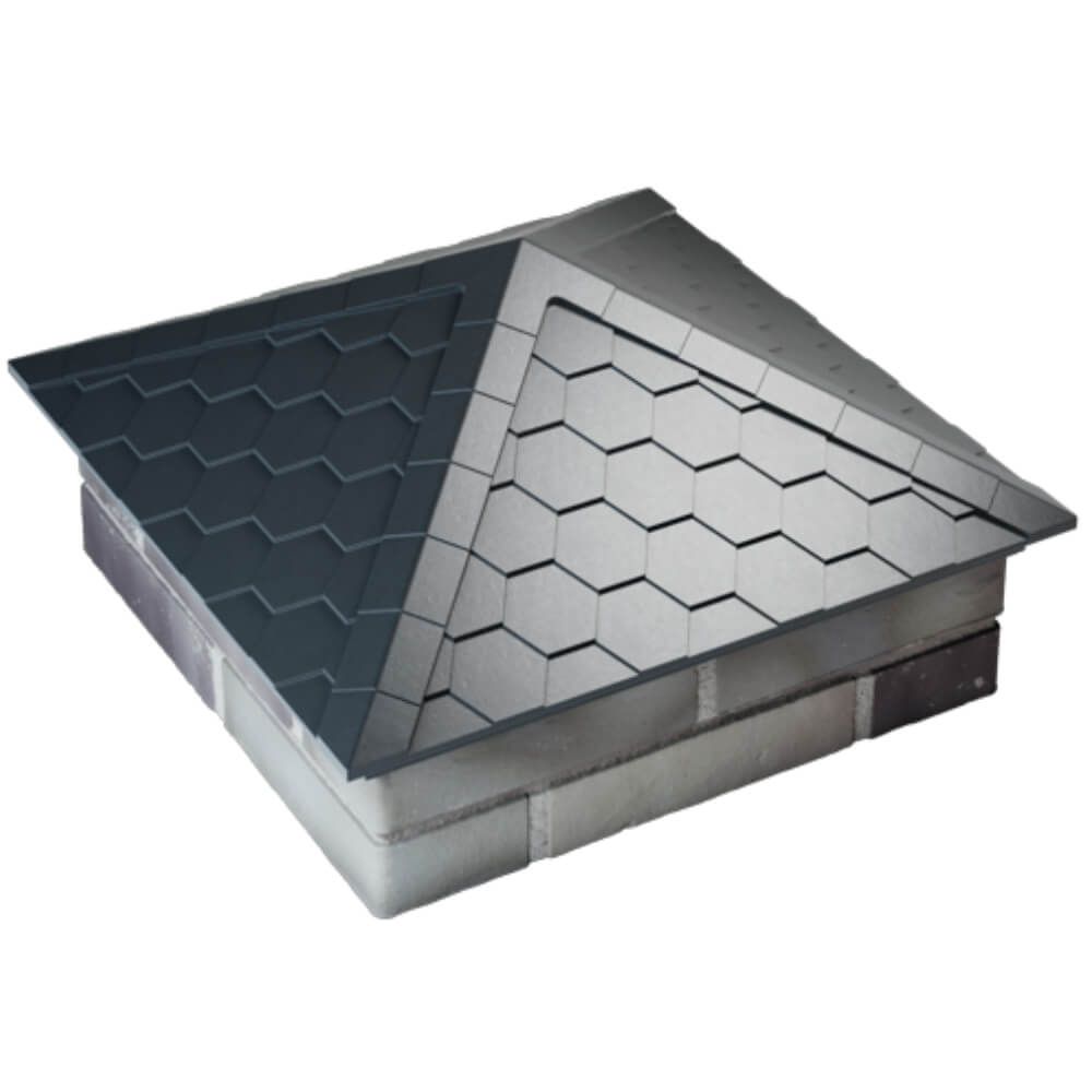 Колпак Zking Эверест Серый на столб 2х2 кирпича (535х535мм) Омск фото