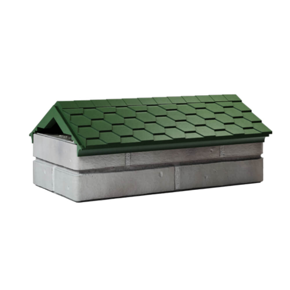 Парапет Zking Эверест Зеленый с посадкой на 1 кирпич (200/225/255мм) Омск фото