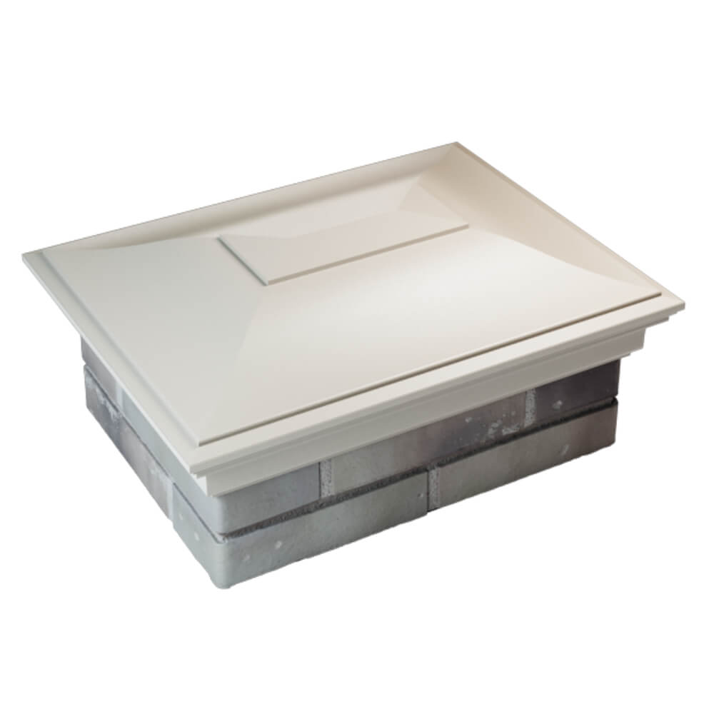 Колпак Zking Монблан Бежевый на столб 2х1.5 кирпича (515х385мм) Омск фото