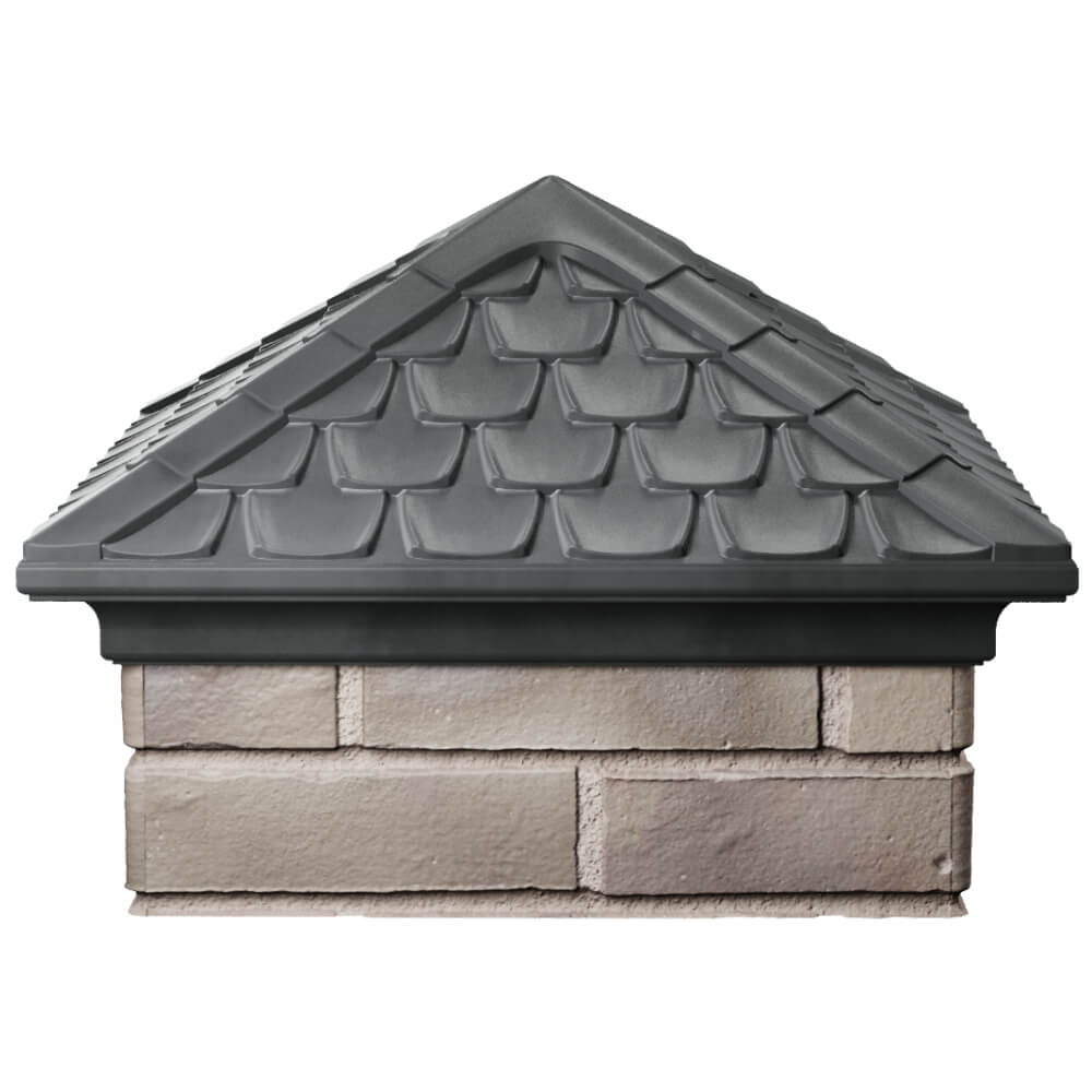 Колпак Zking Эльбрус Серый на столб 1.5х1.5 кирпича (385х385мм) Омск фото