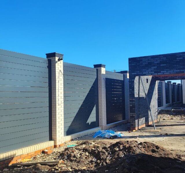 Колпак Zking Бона ХайТек Серый на столб 1.5х1.5 кирпича (385х385мм) в Омске фото