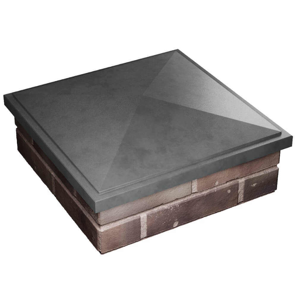 Колпак Zking БонаМоно Серый на столб 2х2 кирпича (515х515, 530х530мм) в Омске фото