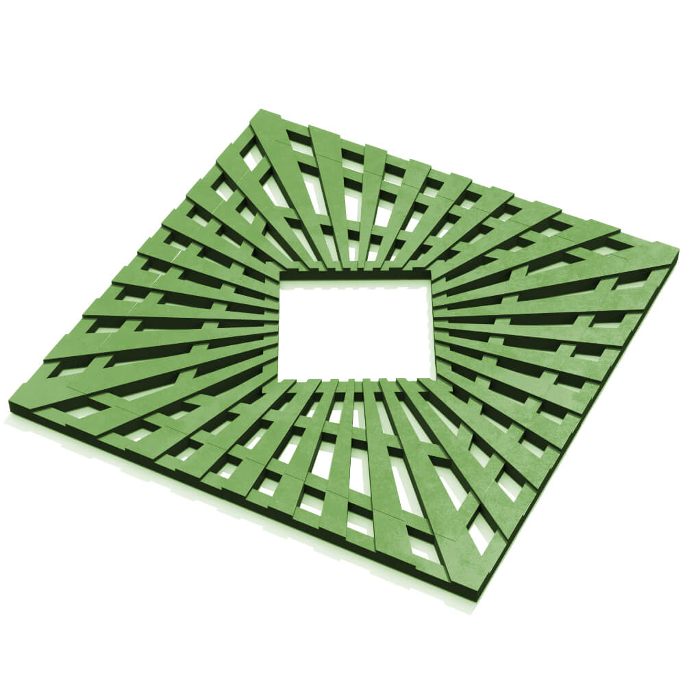 Приствольная решетка для дерева ZKING ATMOSPHERE 1.2х1.2м Зеленая в Омске фото