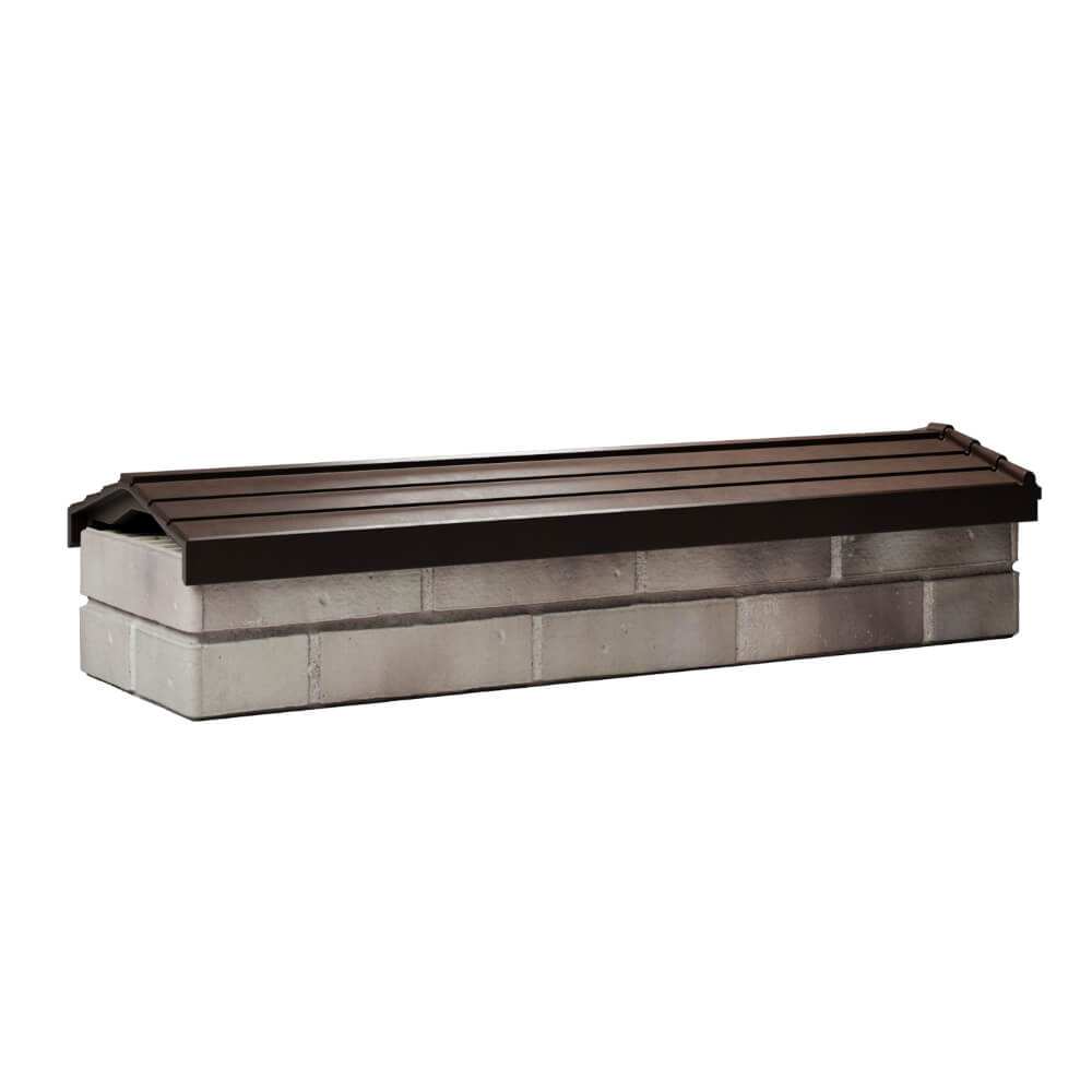 Парапет Zking Бона ХайТек Коричневый посадка на 0.5 кирпича (130мм) Омск фото