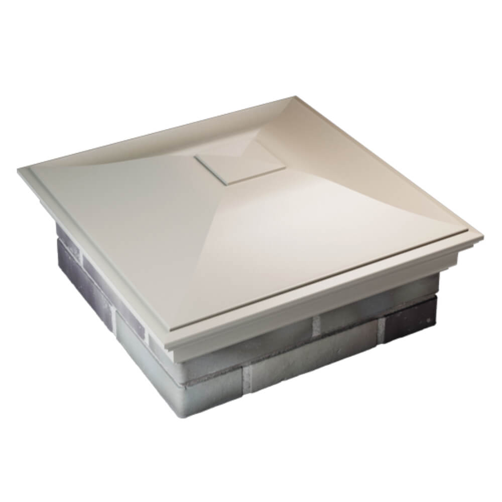 Колпак Zking Монблан Бежевый на столб 2х2 кирпича (515х515мм) Омск фото