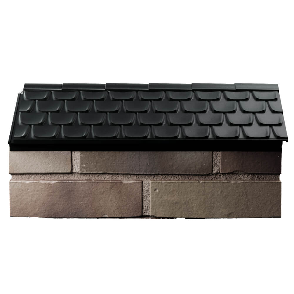 Парапет Zking Эльбрус Черный с посадкой на 1 кирпич (255мм) в Омске фото
