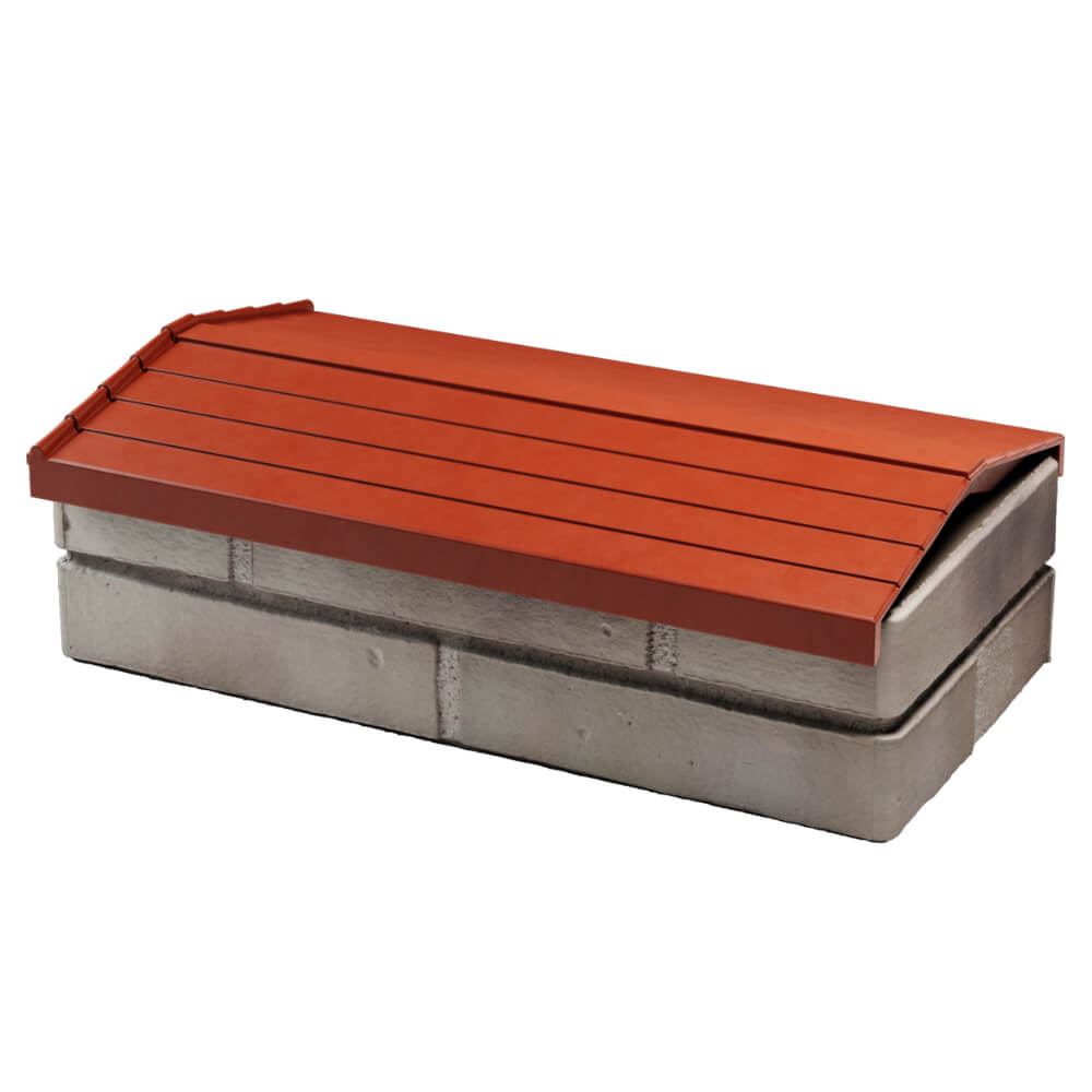 Парапет Zking Бона ХайТек Красный с посадкой на 1 кирпич (200/225/255мм) в Омске фото