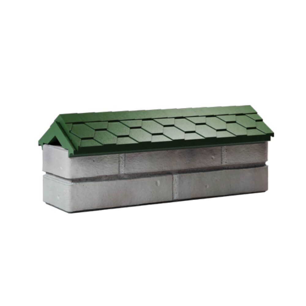 Парапет Zking Эверест Зеленый с посадкой на 0.5 кирпича (130мм) Омск фото