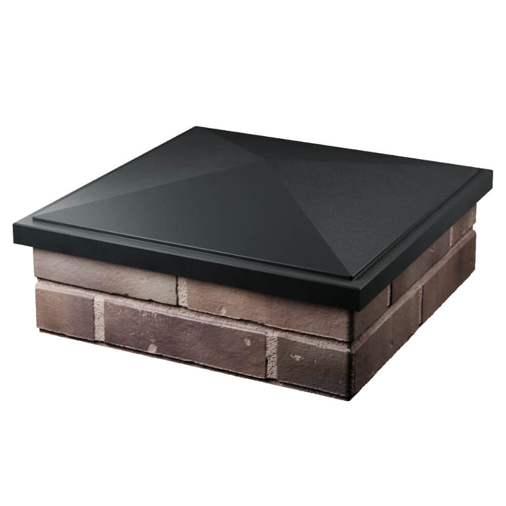 Колпак Zking БонаМоно Черный на столб 2х2 кирпича (515х515, 530х530мм) в Омске фото