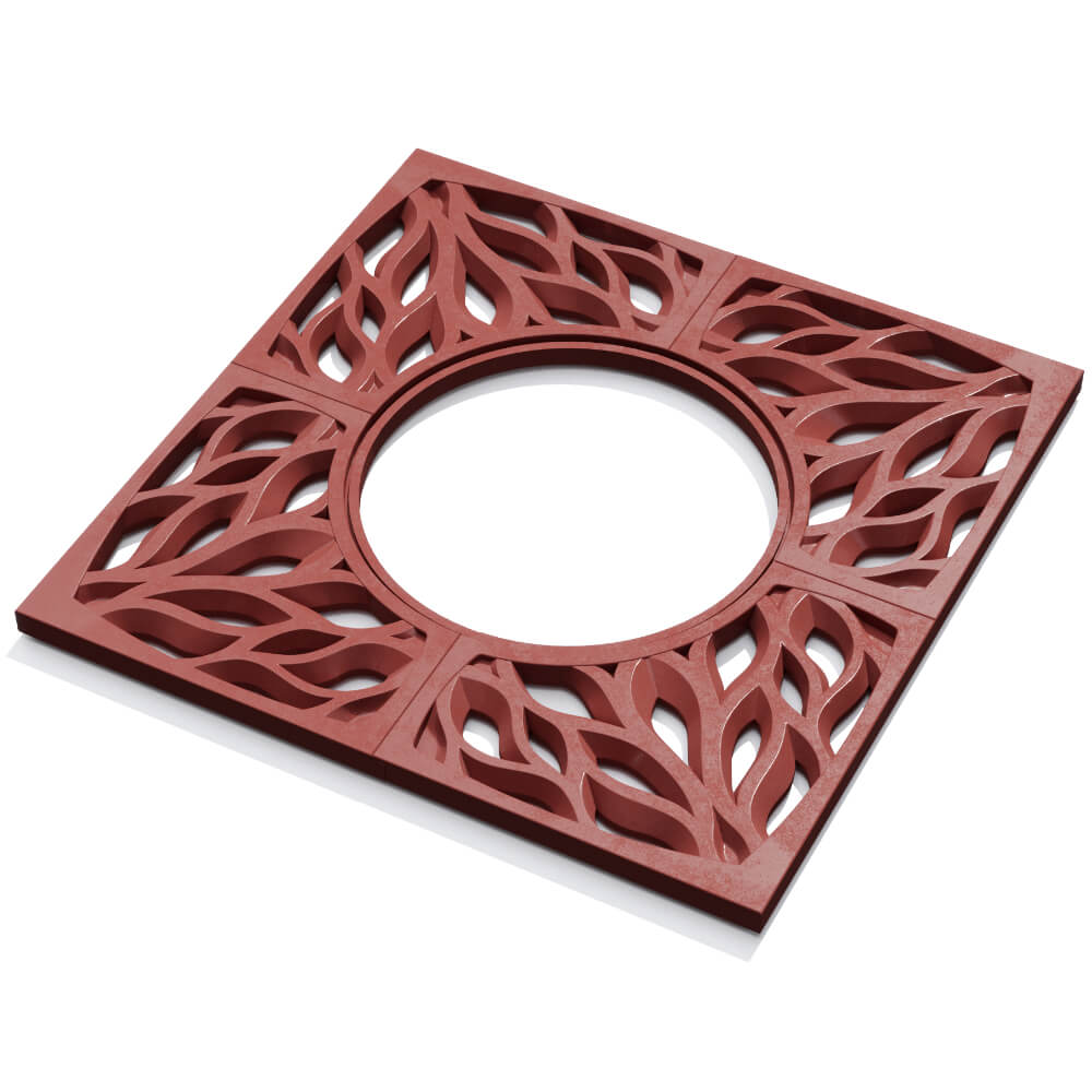 Приствольная решетка для дерева ZKING CRUST 1.2х1.2м Красная в Омске фото