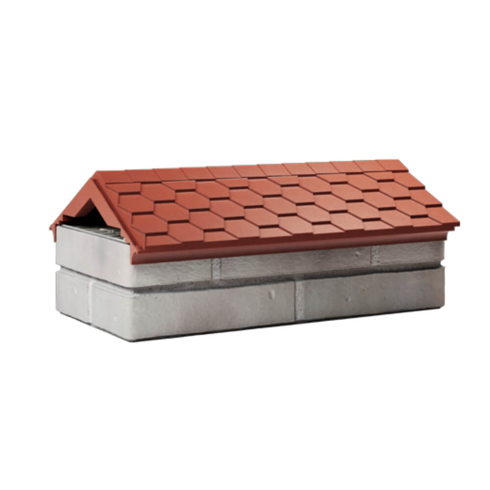 Парапет Zking Эверест Красный с посадкой на 1 кирпич (200/225/255мм) Омск фото